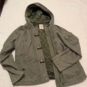 Olive Green Hooded Jacket